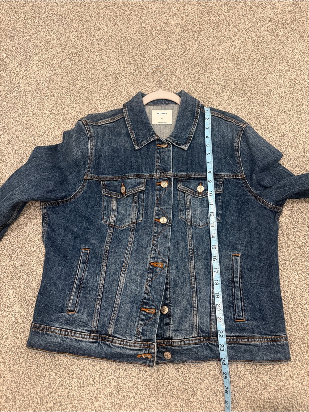 Old Navy Blue Denim Trucker Jacket - Picture 6 of 6